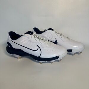 Nike Diamond Baseball Cleats DJ6517-103‎ White Black Mens Size 10.5